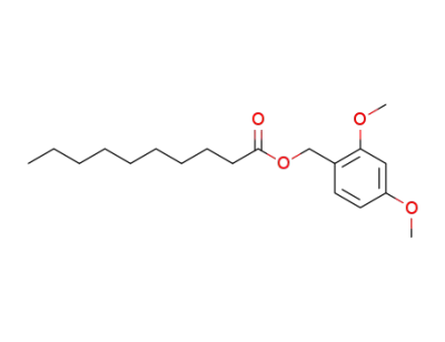 Decanoic acid 2,4-dimethoxy-benzyl ester