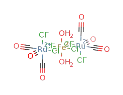 [Ru2Cl2(μ-Cl)4(CO)6Fe(H2O)2]